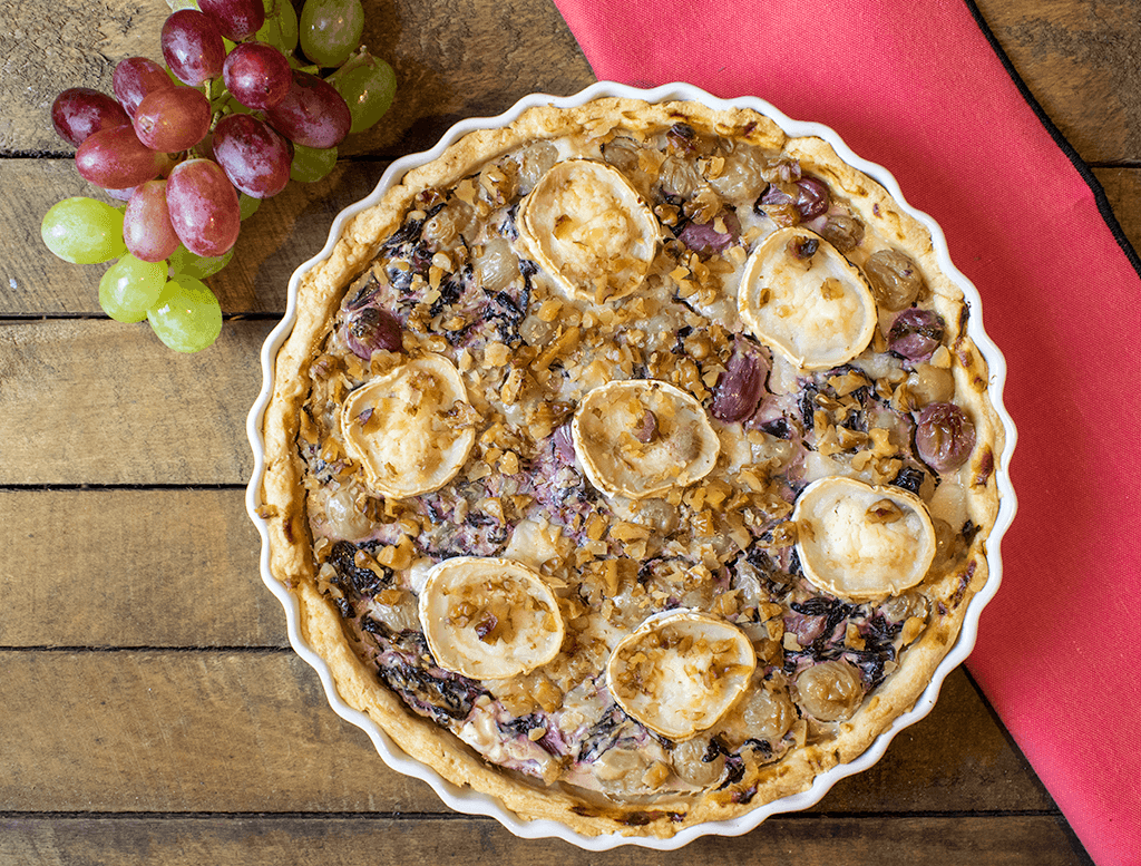 Radicchio-Trauben-Tarte