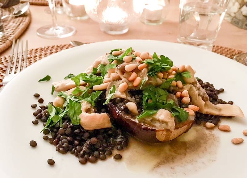 Supper Club - gegrillte Aubergine