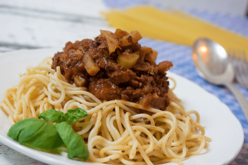 eine vegetarische Fenchelbolognese, Bolognese mit Fenchel