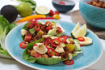 Vegane Low Carb Tacos, Salat tacos