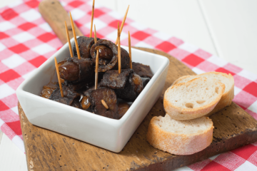 Tempeh Datteln, vegan Datteln im Speckmantel, Datteln im Tempehmantel