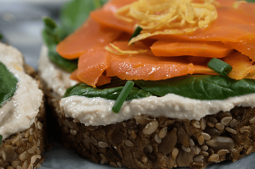 Karotten Lachs, veganer Lachs, Lachs aus Karotte