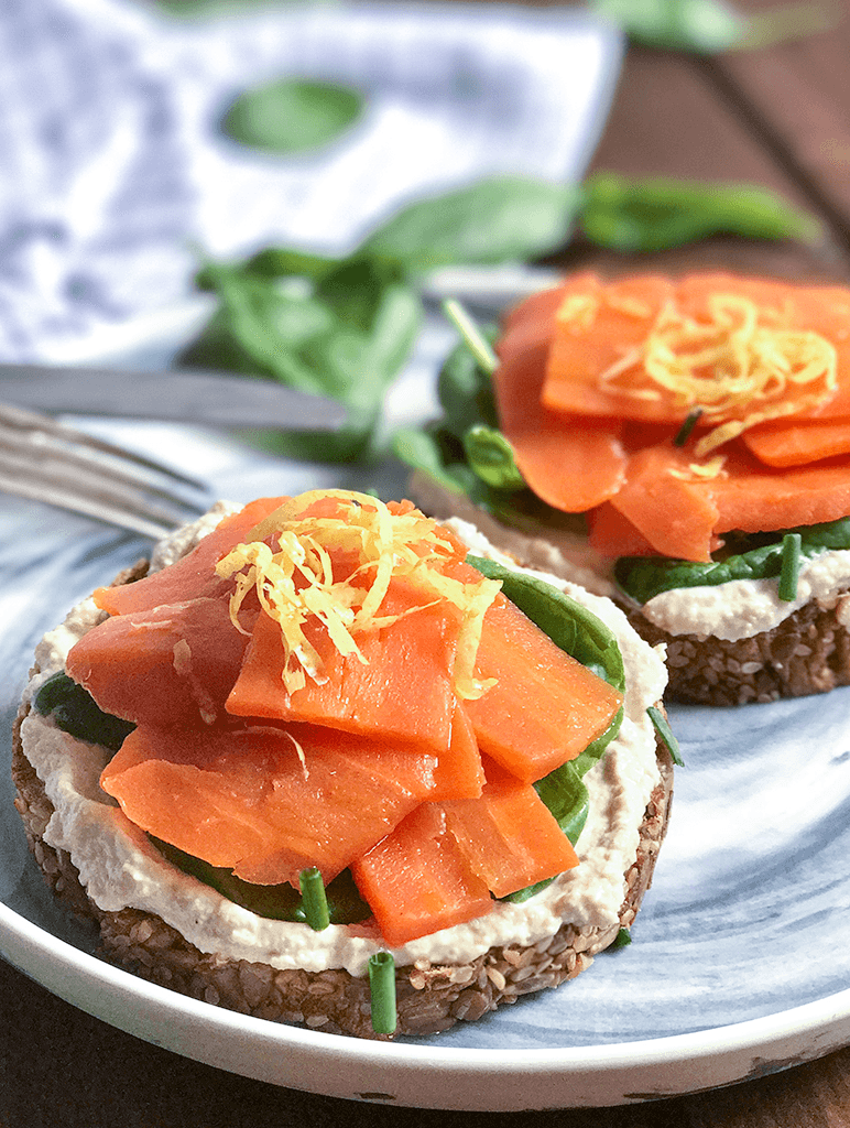 Karotten Lachs, veganer Lachs, Lachs aus Karotte