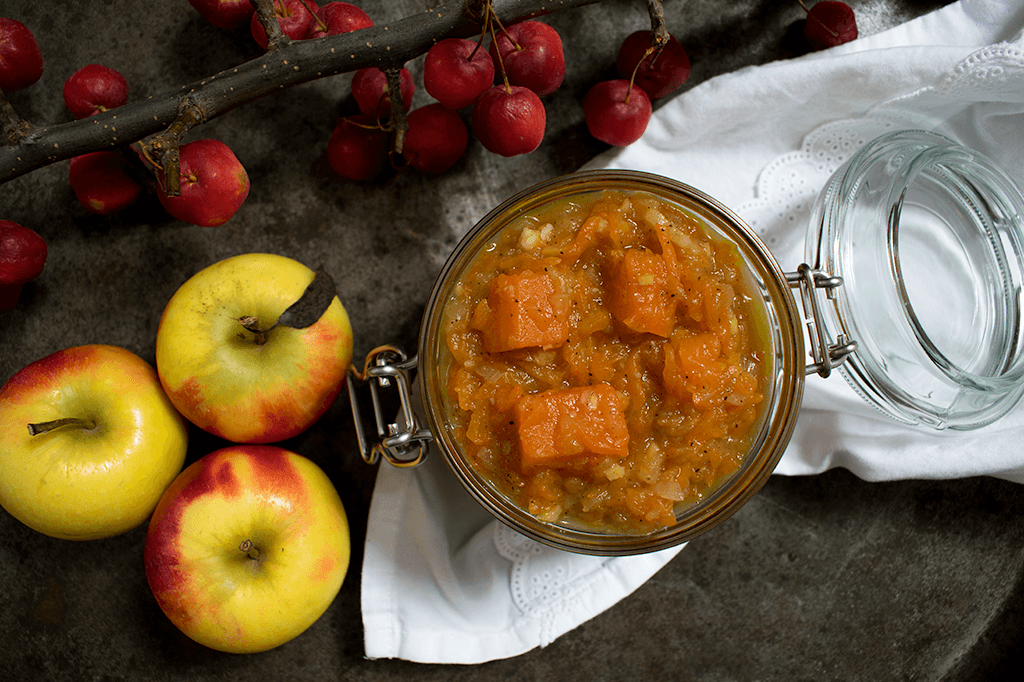 Ein würziges Apfel-Kürbis-Chutney, Apfel-Kürbis-Aufstrich