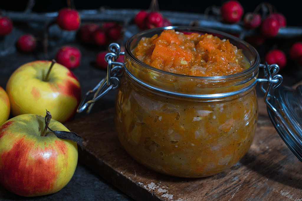 Ein würziges Apfel-Kürbis-Chutney, Apfel-Kürbis-Aufstrich