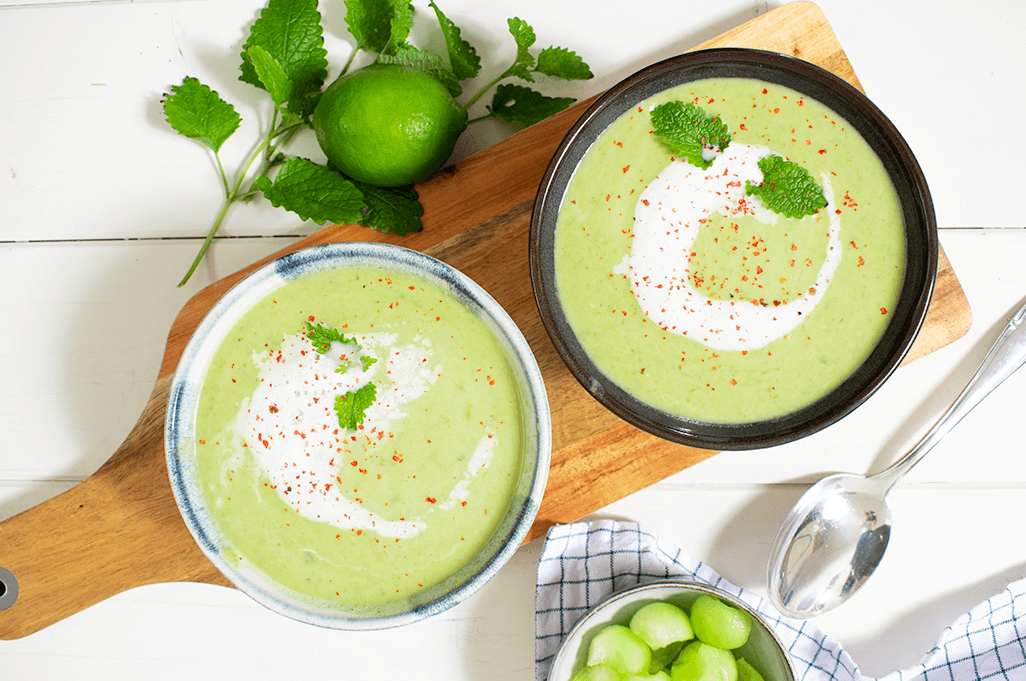 Erbsen-Limetten-Suppe mit Kokosmilch, Frische Erbsensuppe